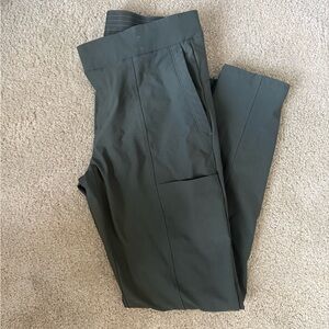 Athleta Green Cargo Pants with Tapered Legs